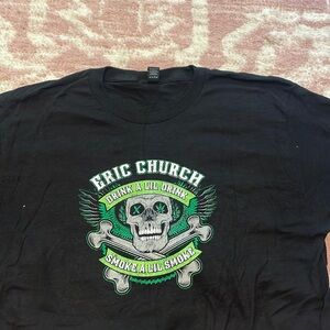 Vintage Eric Church tour crew shirt